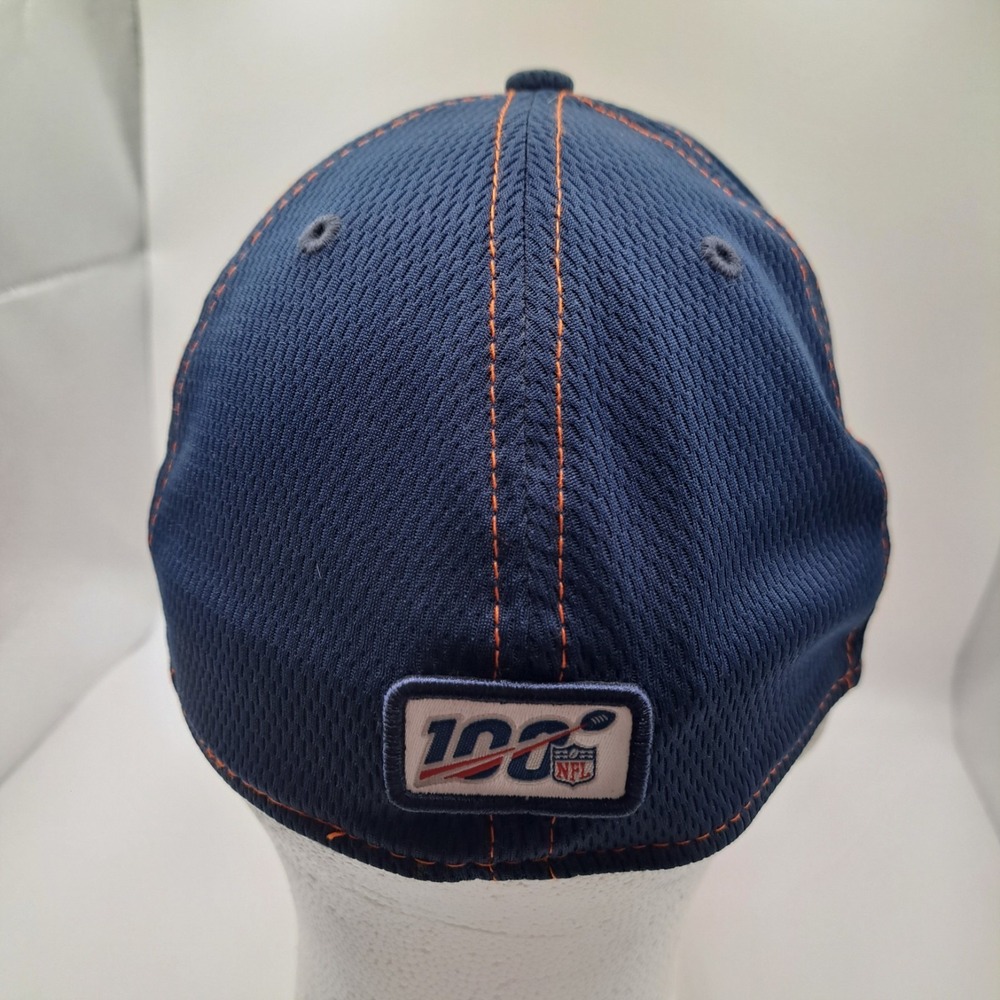 New Era Denver Broncos 39Thirty Blue Cap Hat 100 Season M/L - Picture 4 of 9